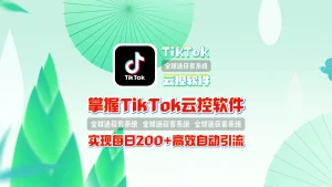 掌握TikTok云控软件实现每日200+高效自动引流