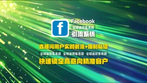 Facebook引流系统：直播间用户实时截流+强制私信，快速锁定高意向精准客户