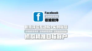 Facebook引流软件：截流评论互动粉+实时私信，抓取精准目标客户
