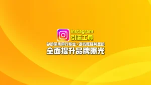 Instagram引流工具：自动采集同行粉丝+多线程强制互动，全面提升品牌曝光