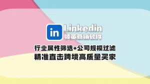Linkedin领英营销软件：行业属性筛选+公司规模过滤，精准直击跨境高质量买家