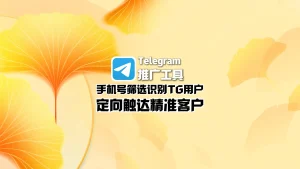 Telegram推广工具：手机号筛选识别TG用户，定向触达精准客户