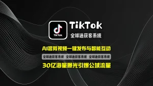 TikTok引流系统：AI混剪视频一键发布与智能互动，30亿海量曝光引爆公域流量