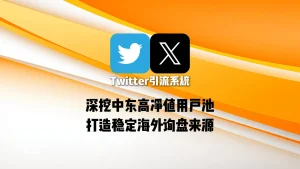 Twitter引流系统：深挖中东高净值用户池，打造稳定海外询盘来源