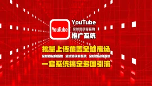 youtube推广系统：批量上传覆盖全球市场，一套系统搞定多国引流