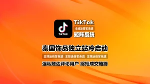 泰国饰品独立站冷启动：TikTok引流工具强私触达评论用户，缩短成交链路